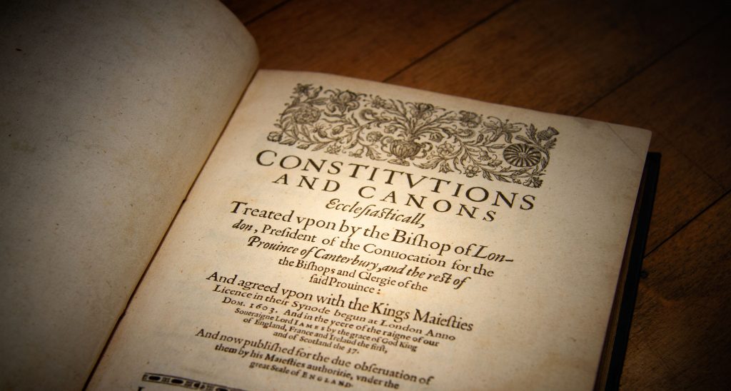 Constitutions and Canons. 1604